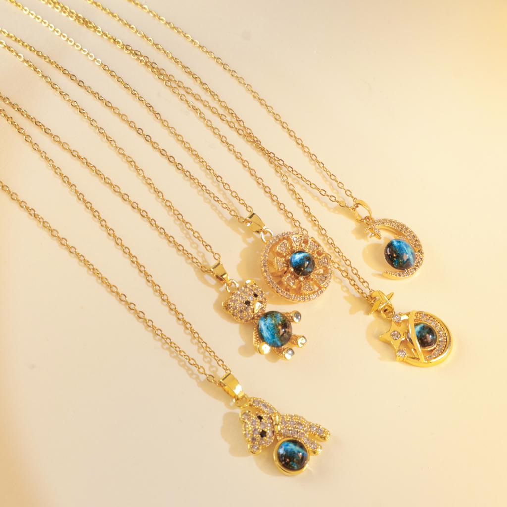 Ожерелье Женское Серия Планета Мечты Изысканное Ожерелье Нишевый Дизайн Легкая Роскошь Премиум Аксессуары из Титановой Стали