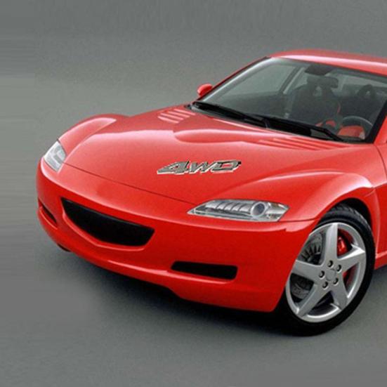 4Wd V6 V8 Стильный спортивный автомобиль Авто Знак Эмблема Задний багажник Металлическая наклейка Декор