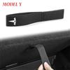 nwjcg2 Rear Trunk Rope DrawString for Tesla Model Y Open Tail Box Cover Handle Pull Strap Tidying Organizer Car Accessories Mat Gadgets