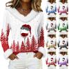 Long Sleeve Shirts For Women Cute Tops Christmas Prints Tees Blouses Casual Plus Size Basic Tops Pullover
