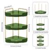 Угловой органайзер для ванной комнаты, стойка для хранения, простая сборка, большая вместимость, 3-уровневый органайзер для духов в ванной, держатель для косметики на столешнице