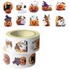 500Pcs/Roll Halloween Pumpkin Cat Ghost Stickers For DIY Journaling Laptop Envelope Scrapbook home Decal Reward Gift