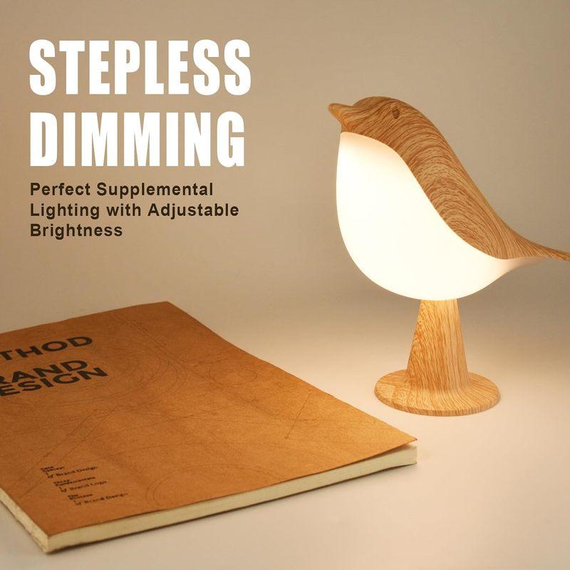 1pc LED Touch-Control Bird Lamp - Art Deco, 3-Levels Dimmable, USB-Cordless with Rechargeable Battery, Versatile for All Rooms