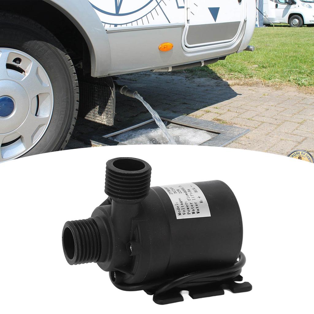 Бесщеточный водяной насос постоянного тока 24 В, погружной, расход 800 л/ч, 9500 об/мин, водонепроницаемый IP68 для пруда, аквариума, рыбного Т