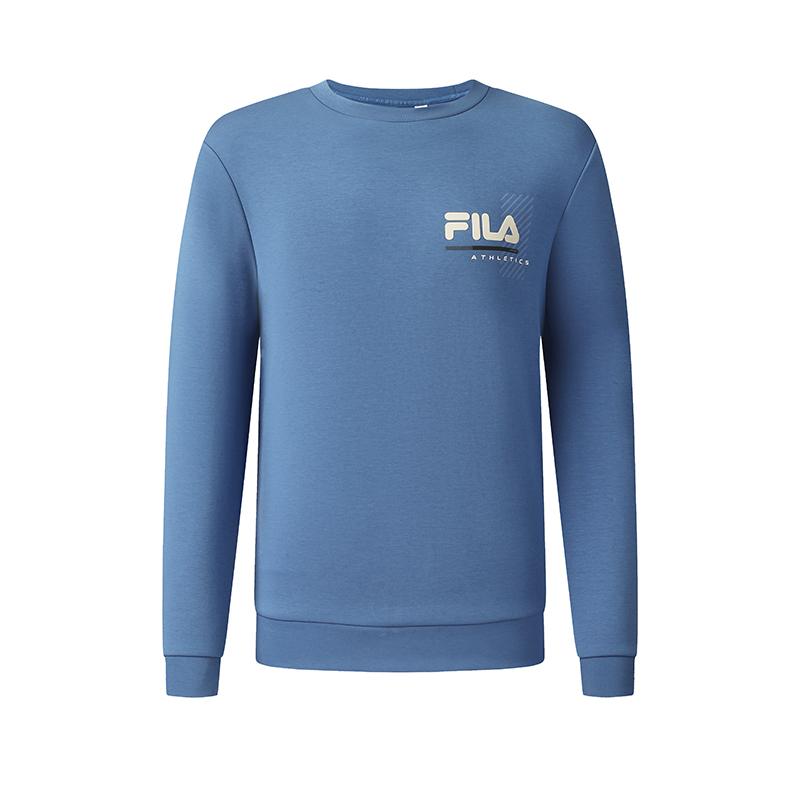 Men's FILA Fitness Sweatshirts Men's Flash Butterfly Blue Crew Neck Moderate Regular
