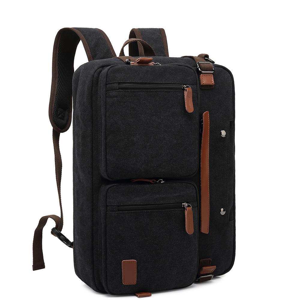 Мужской рюкзак Cool Bell, многофункциональный канва-рюкзак, сумка через плечо, сумка-мессенджер и сумка 15,6/17,3-дюймовый рюкзак для ноутбука