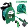10M Heavy Duty Garden Hose Reel Cart Kit for Garden Irrigation Car Washing Hose Pipe High Pressure Water Gun and Storage Rack
