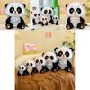 Adorable Cartoon Panda Plush Doll Soft Stuffed Toy Cute Plushie In Pink And Blue
