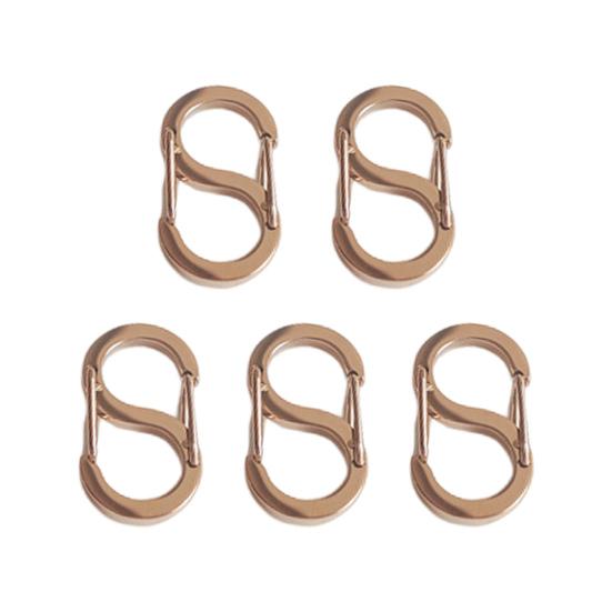 5 шт., двусторонняя пружинная пряжка S-типа, безопасная конструкция с двойным открытием, ожерелье, укорачиватель браслета, застежка для изготовления ювелирных изделий