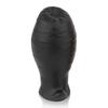 Yogiku Anal Plug Oval Silicone Black XL TaRiss's 7.5cmx14.5cm