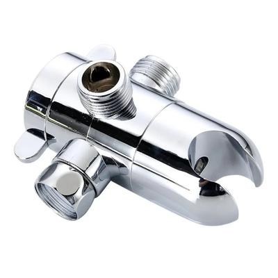 Для переключателя душевой лейки Трехходовой клапан распределения воды G1/2 дюйма 3-ходовой АБС-пластик Переключающий клапан Т-образный адаптер Конвертер Хром Новый