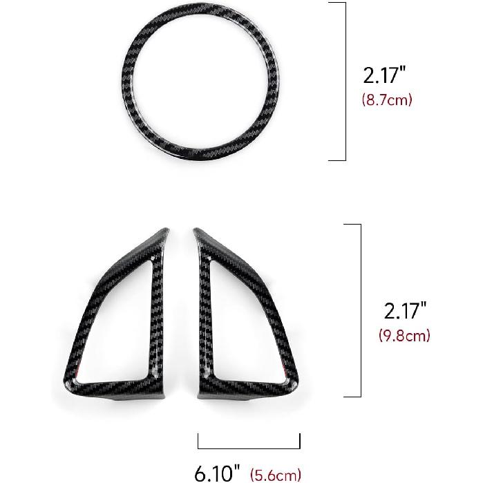 Car Sticker ABS Carbon Fiber Decal Interior Cover Trim for Chevrolet Camaro 2016 2017 2018 2024 Accessories