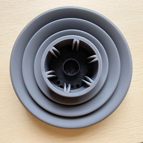 Hair Dryer Hood Collapsible Hair Dryer Diffuser Attachment Heat Dissipation Silicone Diffuser for Curly Hair Universal Fit 1.57-1.99 Inch Nozzle Ideal