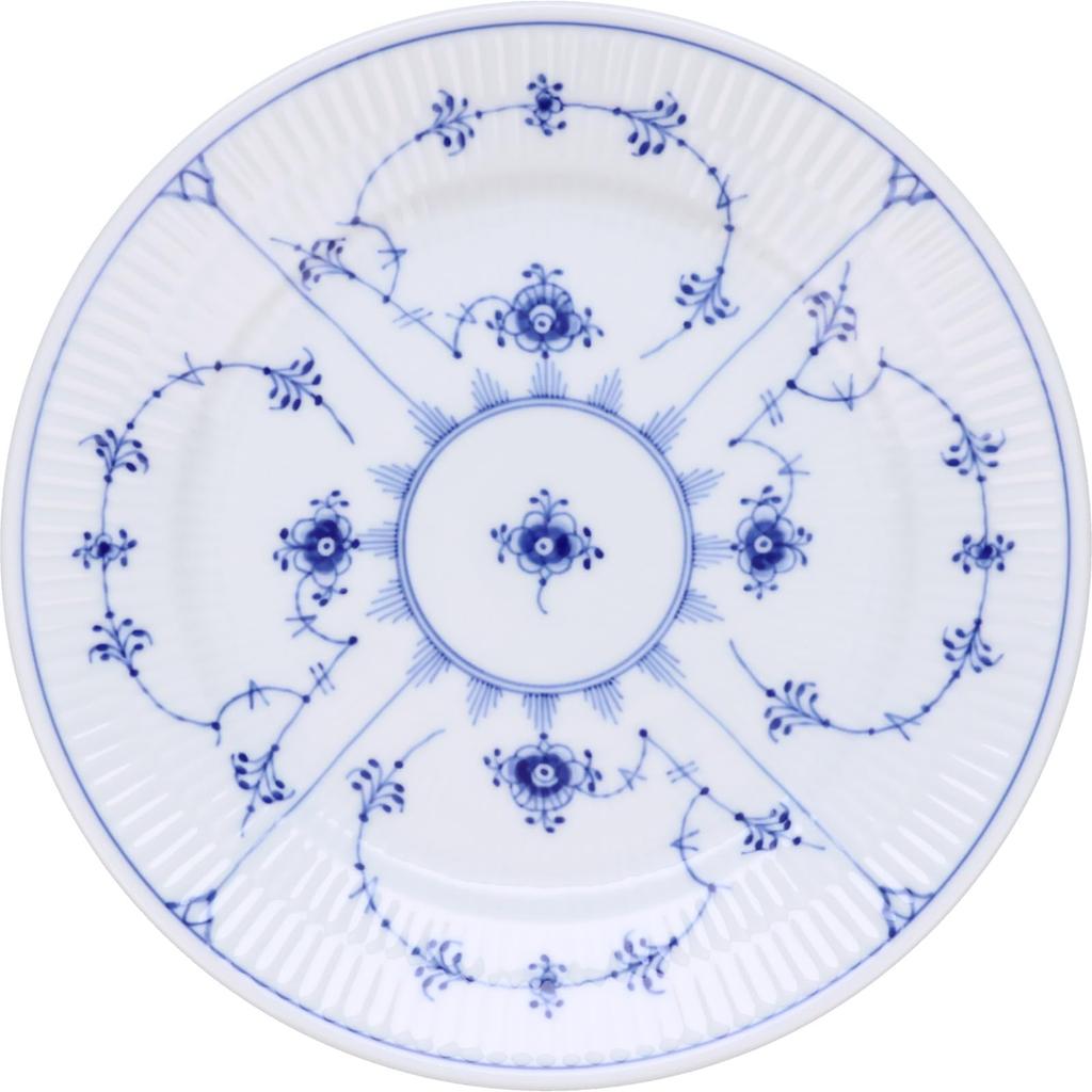 [Официально импортировано] Royal Copenhagen Тарелка Blue Fluted Plain, 19 см, 1017199