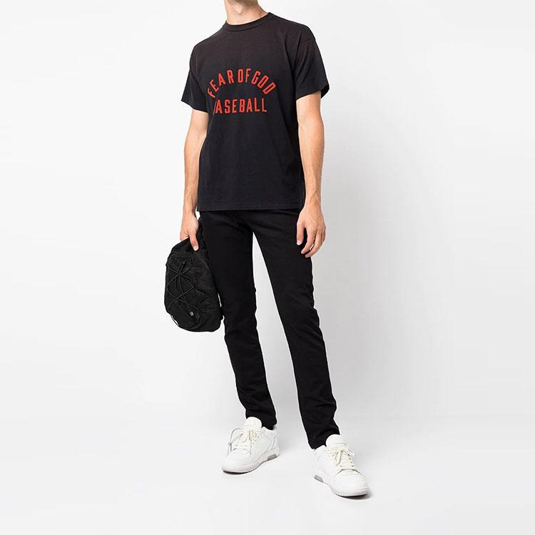 Fear of God Бейсбольная футболка Vintage Black/Red Unisex Tops FG50-063CTJ-010