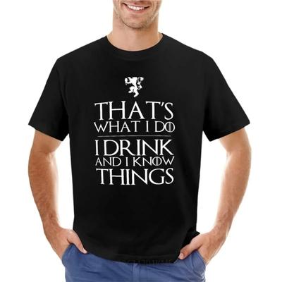 Я знаю things Футболки заготовки индивидуальный дизайн свои большие размеры летние топы мужские футболки с принтом