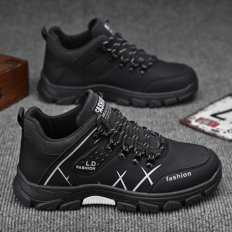 New Cross Border Large-size Men's Shoes Sports Casual Shoes British Style Outdoor Men's Hiking Shoes Trendy Shoes