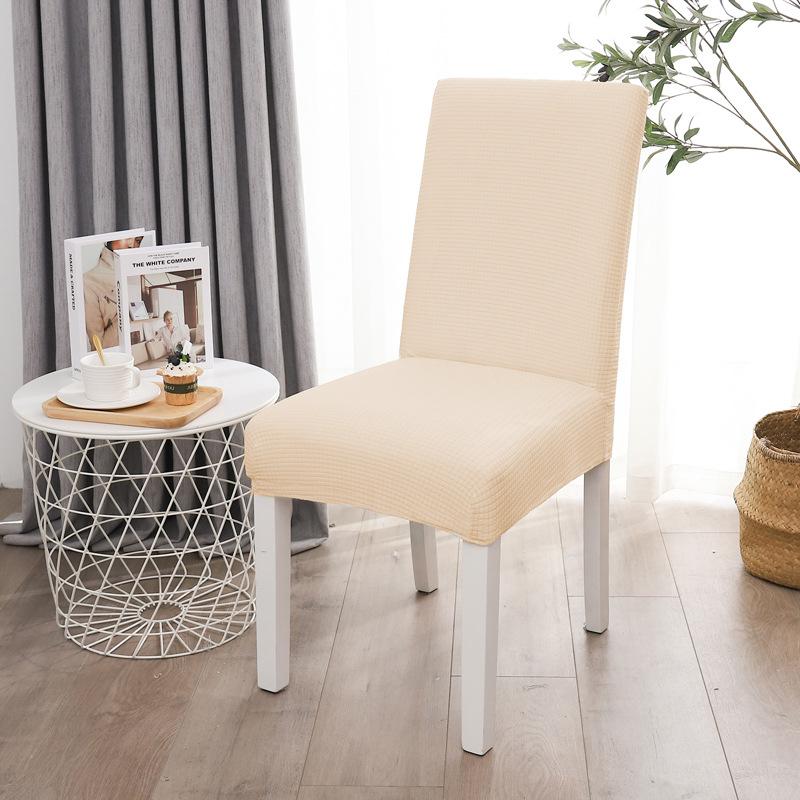 Chair Cover Elastic Fleece Dust Cover Square Four Seasons Universal Household Restaurant Hotel Chair Cover