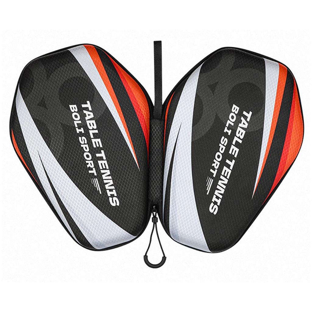Waterproof Table Tennis Racket Bag EVA Ping Pong Paddle Hard Case Hexagonal Table Tennis Bat Cover