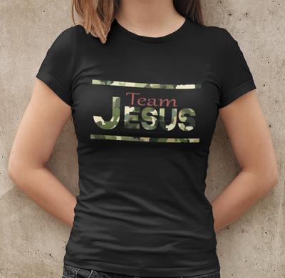 Faith Jeus Is King Christ Soldier Army God Womens T-Shirt Mens Womens Tees Top Tailored Cotton