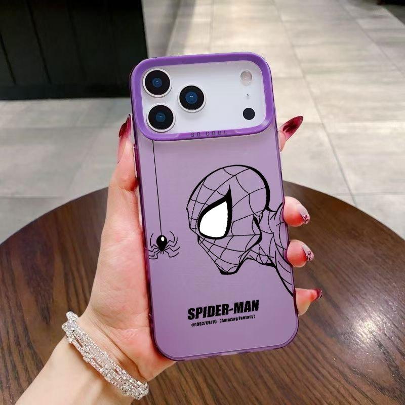 Модный чехол для телефона Spider-man iphone17 подходит для Apple 15pro, персональный 16promax1314pro