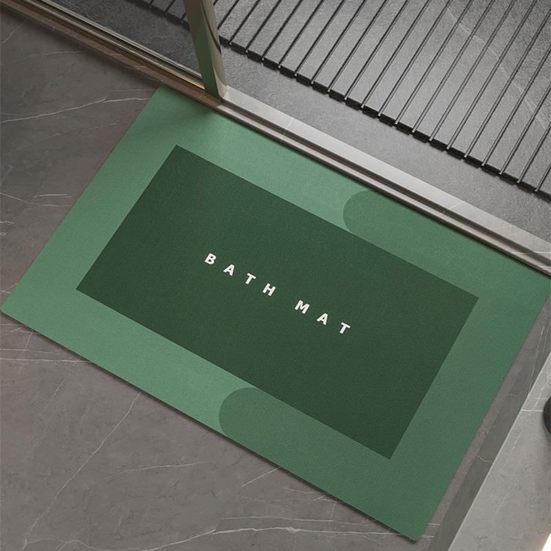 Bathroom Water Mat Antislip Absorbent Quick Dry Floor Mat For Toilet Shower Room