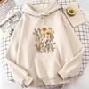 Hoodie Sweatshirt Vintage Floral Graphic Printed Top Autumn Winter Casual Sweatshirt Women Retro Hoodie Free Clothing Clearance