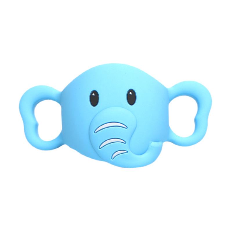 Elephant Pattern Baby Bottle Handle Transitional Sippy Cup Handle Grip for Baby Bottle Universal Removable Grip Portabl