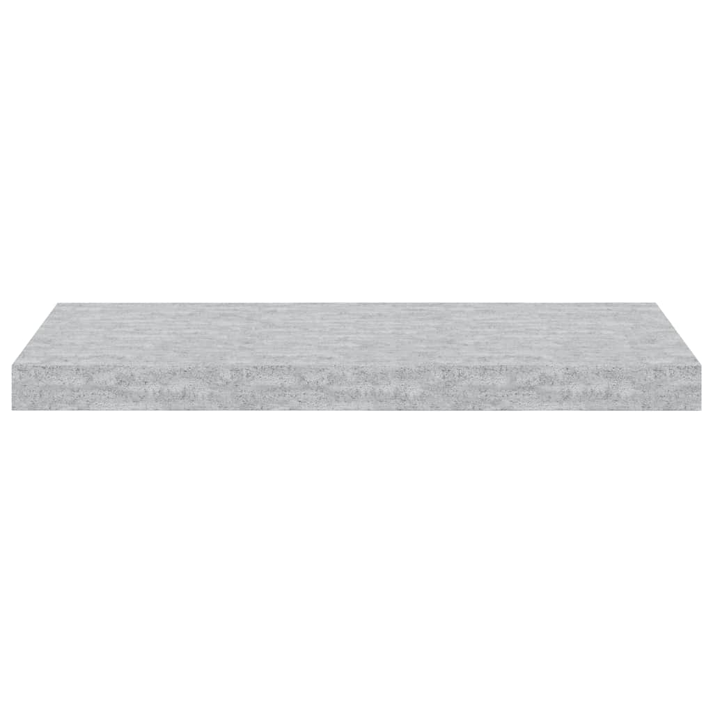 Vidaxl Półki Ścienne, 2 Szt., Szarość Betonu, 60 X 23,5 X 3,8 Cm, Mdf