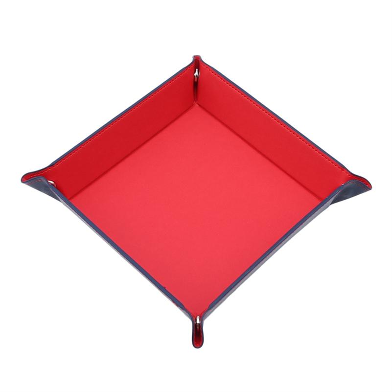 Подставка для хранения игральных костей с шестигранной головкой, держатель для коврика из искусственной кожи и бархата, двухсторонний, толстый, для хранения офисных принадлежностей, инструменты