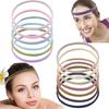 6pcs Outdoor Sports Headband Elastic Nylon Hairbands Woman Hair-wrap Brace Elastic Yoga Running Exercising Sweatband Headwear