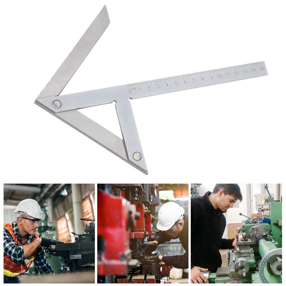 Carbon steel Angle Gauge Protractor 45/90 Degree Center Marker Ruler Marking Layout