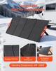 150W Foldable Monocrystalline Solar Panel, 23% Efficiency Portable ETFE Mono Solar Panel Charger with MC4 Output, Type-C, QC3.0 USB & DC Ports, IP67