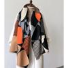 Fashion Lattice Print Cashmere Shawl Wrap Women Winter Autumn Warm Large Pashmina Bufanda Scarf Thickened Female Hijab Lady