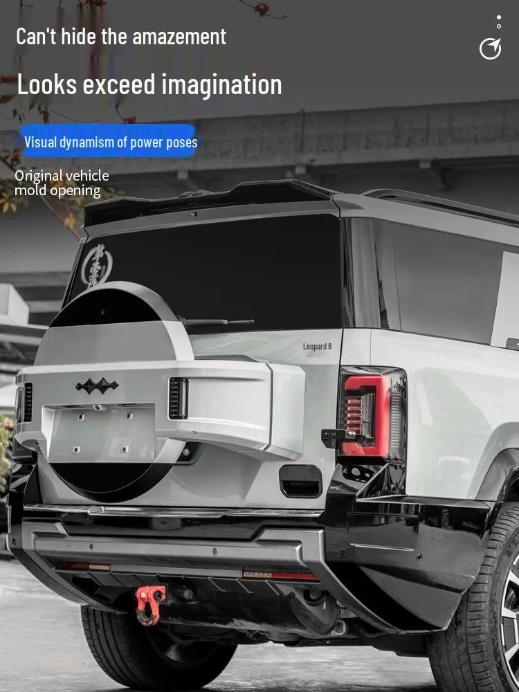 Уравнение Леопард 8 Специальный MC Sport Задний Верхний Диффузор Без Отверстий Внешний Апгрейд Спойлер