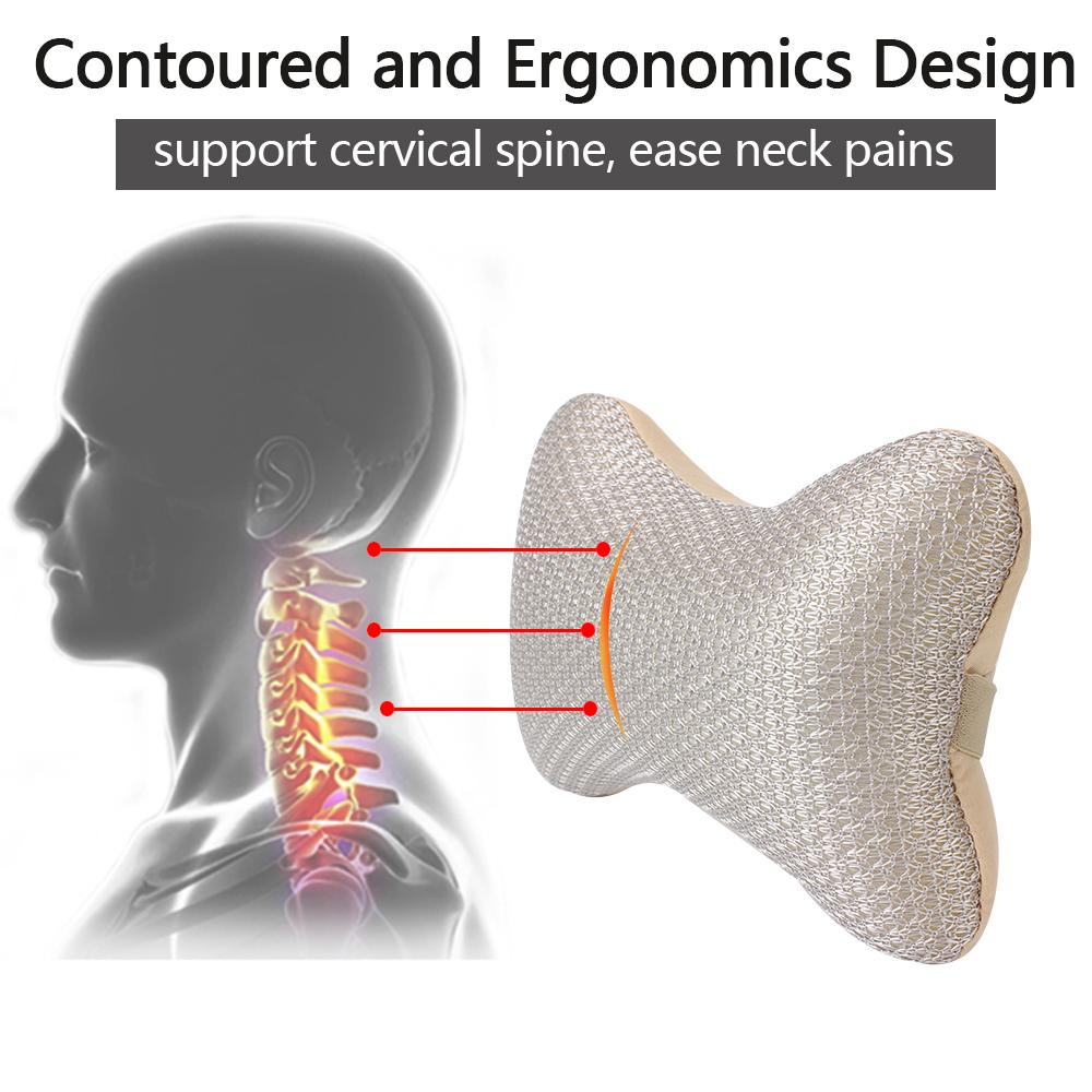 Подушка для шеи автомобиля, 1 шт., мягкий подголовник для автомобиля, аксессуары для интерьера, поддержка шеи и головы