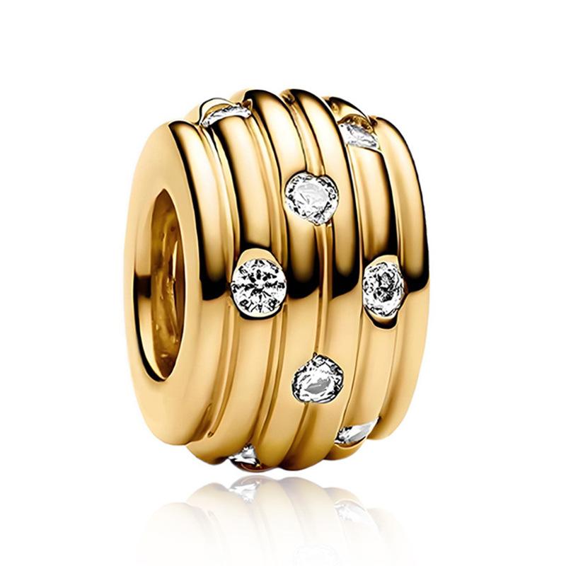 Роскошные Медные Цветные Разделительные Бусины Цветы Бабочка Звезда Луна Клип Шарм Для Оригинального DIY Браслета Изысканные Ювелирные Изделия