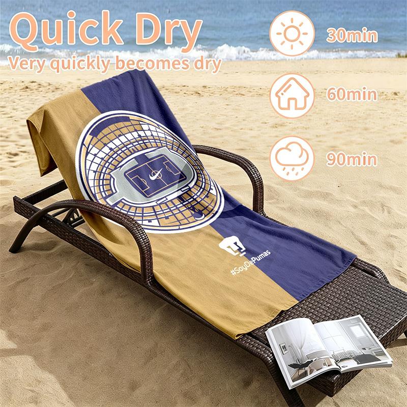 Club universidad nacional pumas Beach towels also serve as bath towels summer essential a musthave for the outdoors the beach and the pool