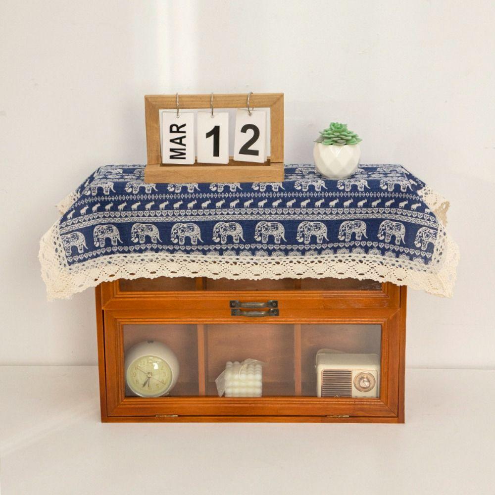 1Pcs Dustproof Microwave Oven Dust Mats Small Size Table Cloth for Household Appliance