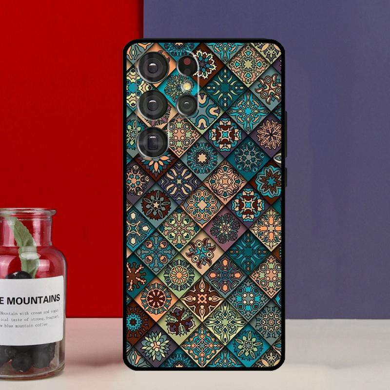 Чехол Funda Мандала для Samsung Galaxy S25 Ultra S9 S10 S20 S22 Plus S21 FE S23 S24 Ultra