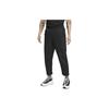 Solid Color Drawstring Sports Pants Men Bottoms Black DM5548-010