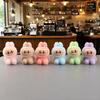 6pcs Plush Toy Keychain Pendant, Small Toy Bag Decoration, Creative Small Gift Pendant