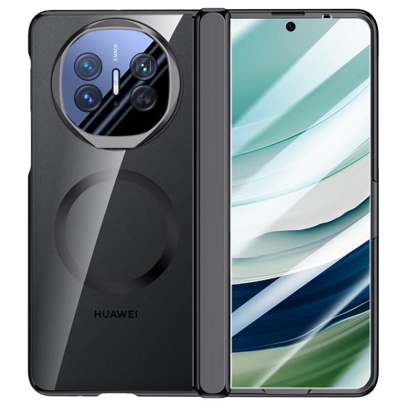 Magnetic Snap-On Phone Case With Lens Protector Stand Mate X5/X3 Collectors Edition Transparent PC Full Cover