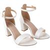Женские босоножки на блочном каблуке Shoetopia - EU36 / UK3 / Белый