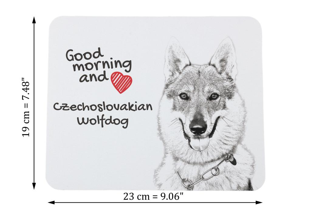 Czechoslovakian Wolfdog, Vlcak – Mouse pad with print, personalized dog-themed mouse pad | Art-Dog