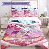 Little Pony (13) Customize your name Bedding Set Breathable Duvet Cover with Pillowcases Home Decoration Birthday Gift