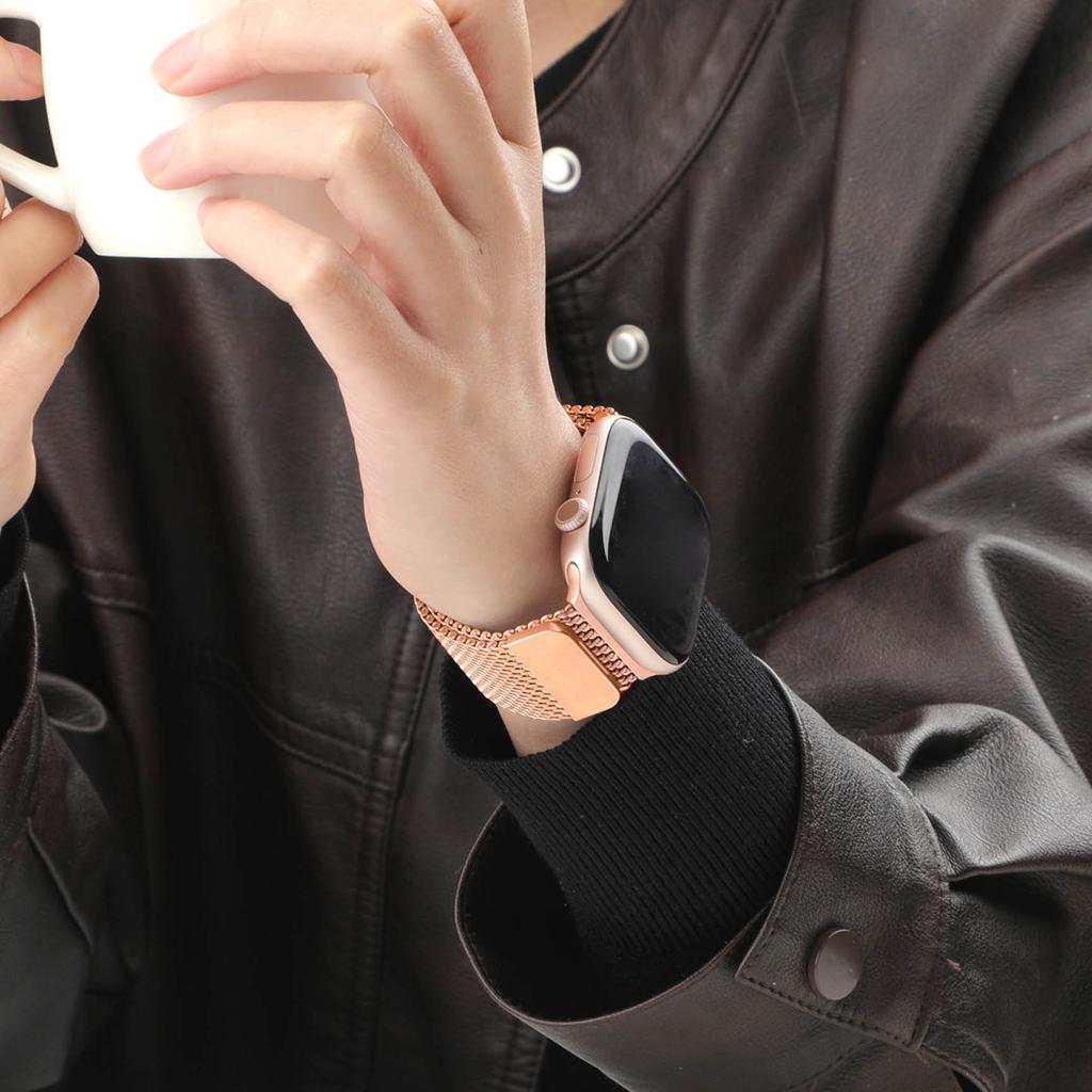 Толстый металлический ремешок для Apple Watch Band Ultra2 3 49мм 46 45мм 41мм 40мм 44мм Миланский ремешок Браслет iWatch series SE 11 10 9 8