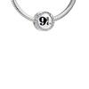 Harry Potter sterling silver Platform 9 3/4 spacer bead silver