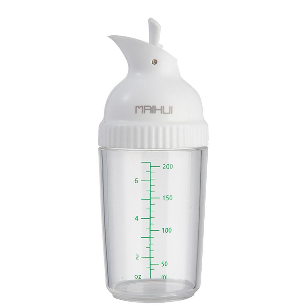 Dressing Container, Prevent Leakage Oil Dressing Shaker Easy To Operate 200ml With Lid For Kitchen