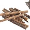 Cat Stick Silver Rattan Stick Cat Toothpaste Stick Natural Cat Mint Teething Stick Kitten Chew Toy Cat Teeth Cleaning Supplies